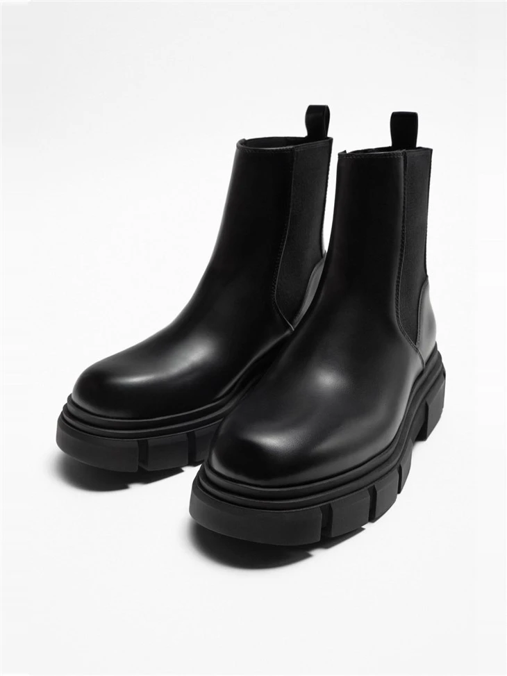 Bio Vegan Leather Chelsea Style Platform Ankle Boots best