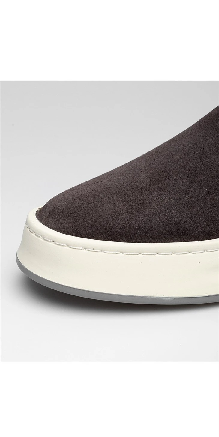 Cow Suede Casual Shoes Slip On Sneakers